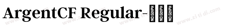 ArgentCF Regular字体转换